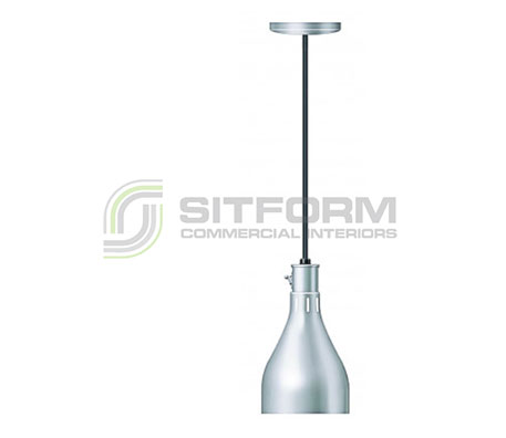 Hatco Corporation DL-500-CL Decorative Heat Lamp Glossy Grey Cord | Heat Lamps | Restaurant & Kitchen Equipment