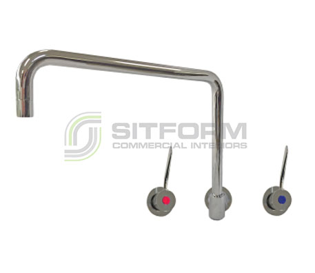 Acqualine – AQW3300CB Wall Mount 300mm Swing Faucet | Tapware & Sinks | Restaurant & Kitchen Equipment