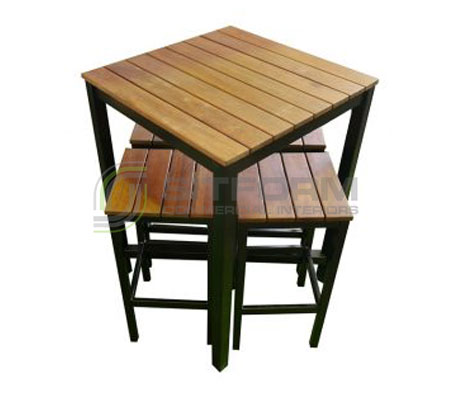Levende -5-Piece Bar Table & Stools Set | Outdoor Bench Seating | Commercial Furniture & Fit Outs