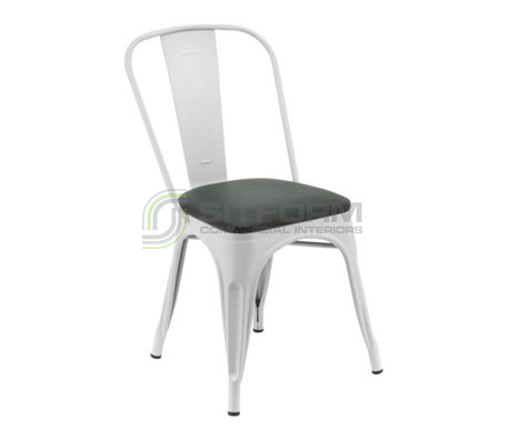 Toranto Chair – Cushioned Seat | Metal & Timber Chairs