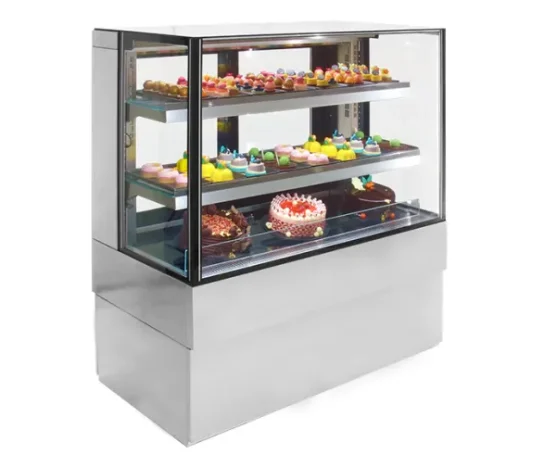 Airex Freestanding Refrigerated Square Food Display AXR.FDFSSQ | Floor Standing - Cold Displays